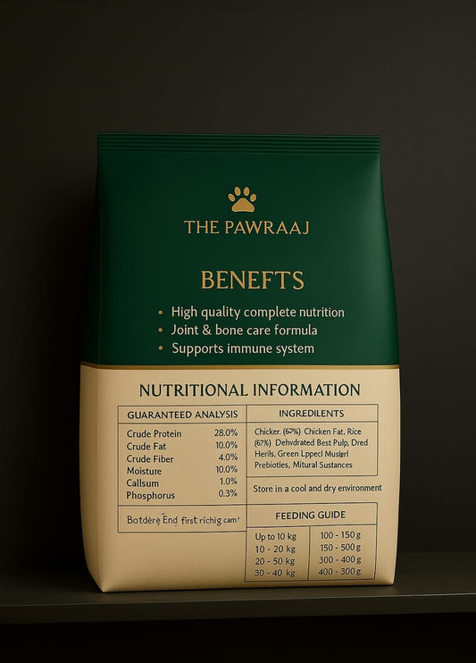 Pawraaj chicken and rice Dog food -High Protein for adults labrador only